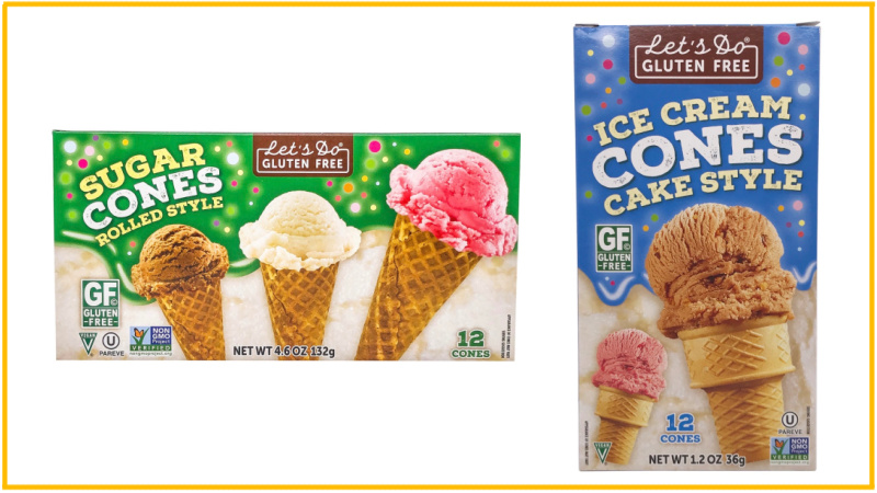 Let's Do Gluten Free Vegan Ice cream cones