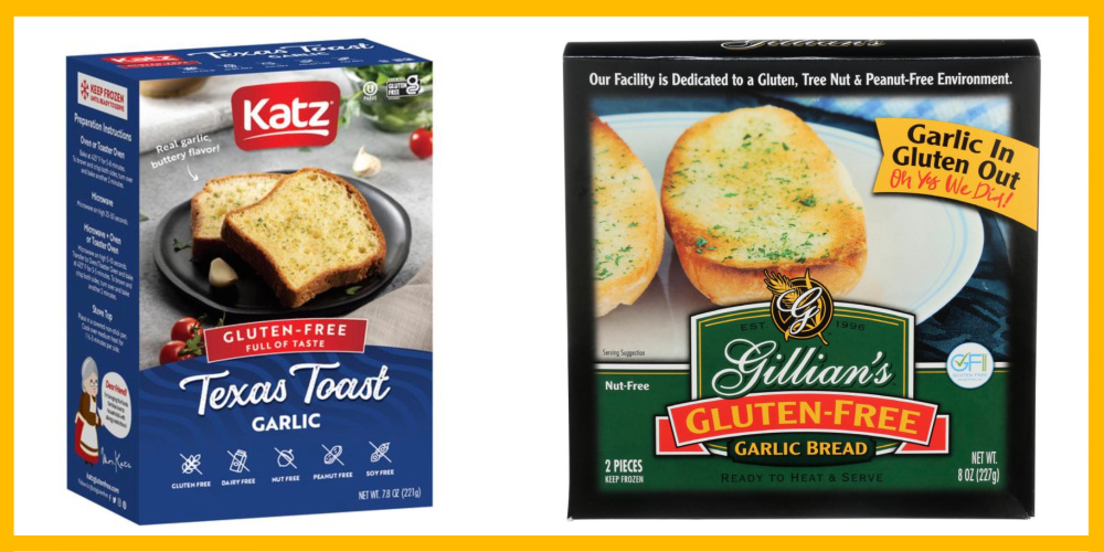 Gluten Free Garlic Bread brands