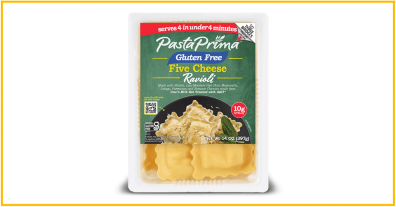 Pasta Prima gluten free five cheese ravioli