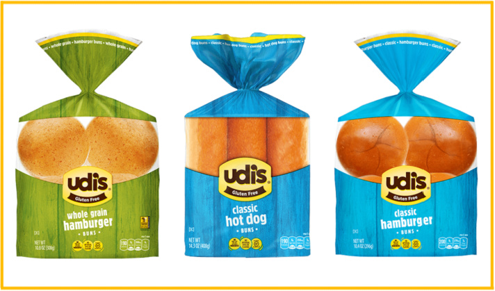 Udi's gluten free hamburger and hotdog buns